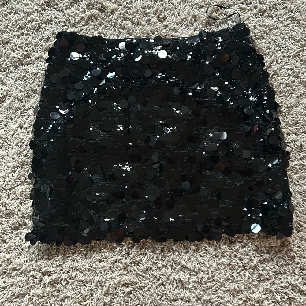 Sequin Black Skirt
